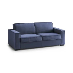 Divano letto lavabile blu 200x95cm - Adalberto