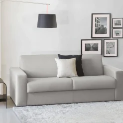 Divano letto lavabile grigio 200x95cm - Zinnia