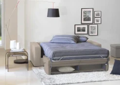 Divano letto lavabile tortora 200x95cm - Zinnia
