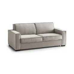 Divano letto matrimoniale tortora 220x95cm - Estia