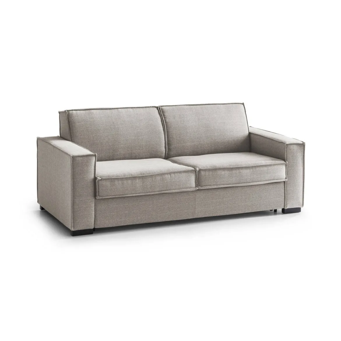 Divano letto matrimoniale tortora 220x95cm - Estia