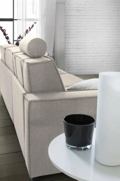 Divano letto matrimoniale tortora 220x95cm - Estia