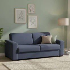 Divano letto moderno blu 180x95cm - Akito