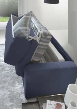 Divano letto moderno blu 180x95cm - Akito