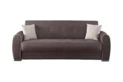 Divano letto moderno grigio chiaro 224x85cm - Alfo