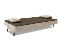 Divano letto moderno grigio e marrone 190x87cm - Aborigeni