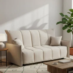 Divano letto per ospiti beige 190x90cm - Ardis