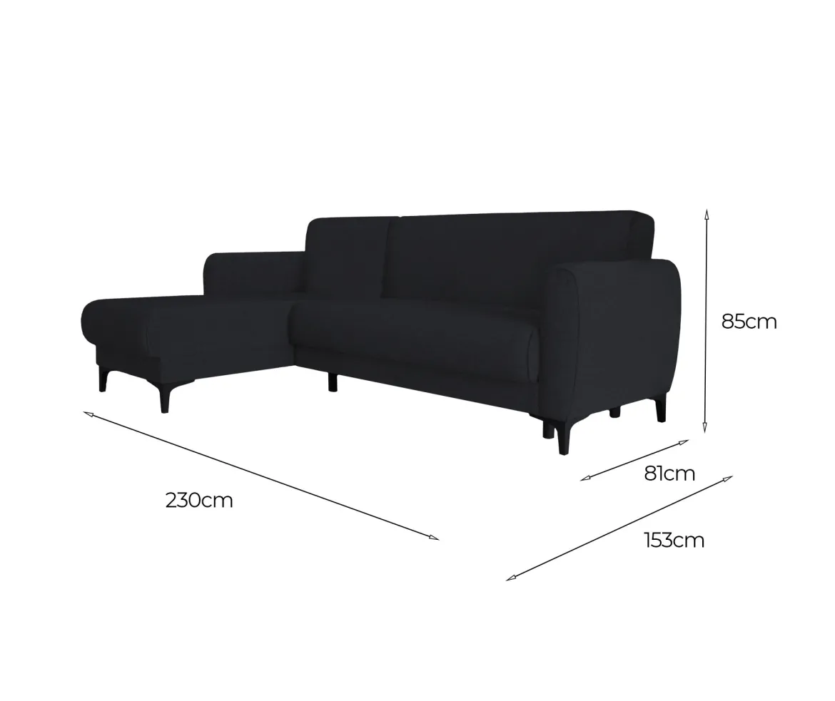 Divano letto per ospiti blu 230x153cm - Aber