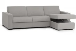 Divano letto per ospiti grigio 280x95cm - Aika