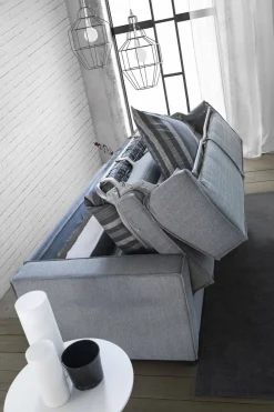 Divano letto 2 piazze grigio 160x95cm - Alk