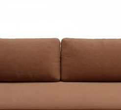 Divano Letto 2 Posti Arancione Contenitore Cuscini Sfoderabili 210x106 cm, Reclinabile - Brugnato
