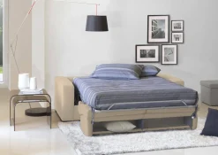 Divano letto 2 posti beige 160x95cm - Alcatraz