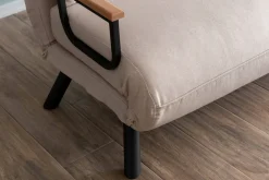 Divano letto 2 posti beige 133x78cm - Calvin