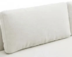 Divano Letto 2 Posti Bianco Crema Contenitore Cuscini Sfoderabili 210x106 cm, Reclinabile - Brugnato