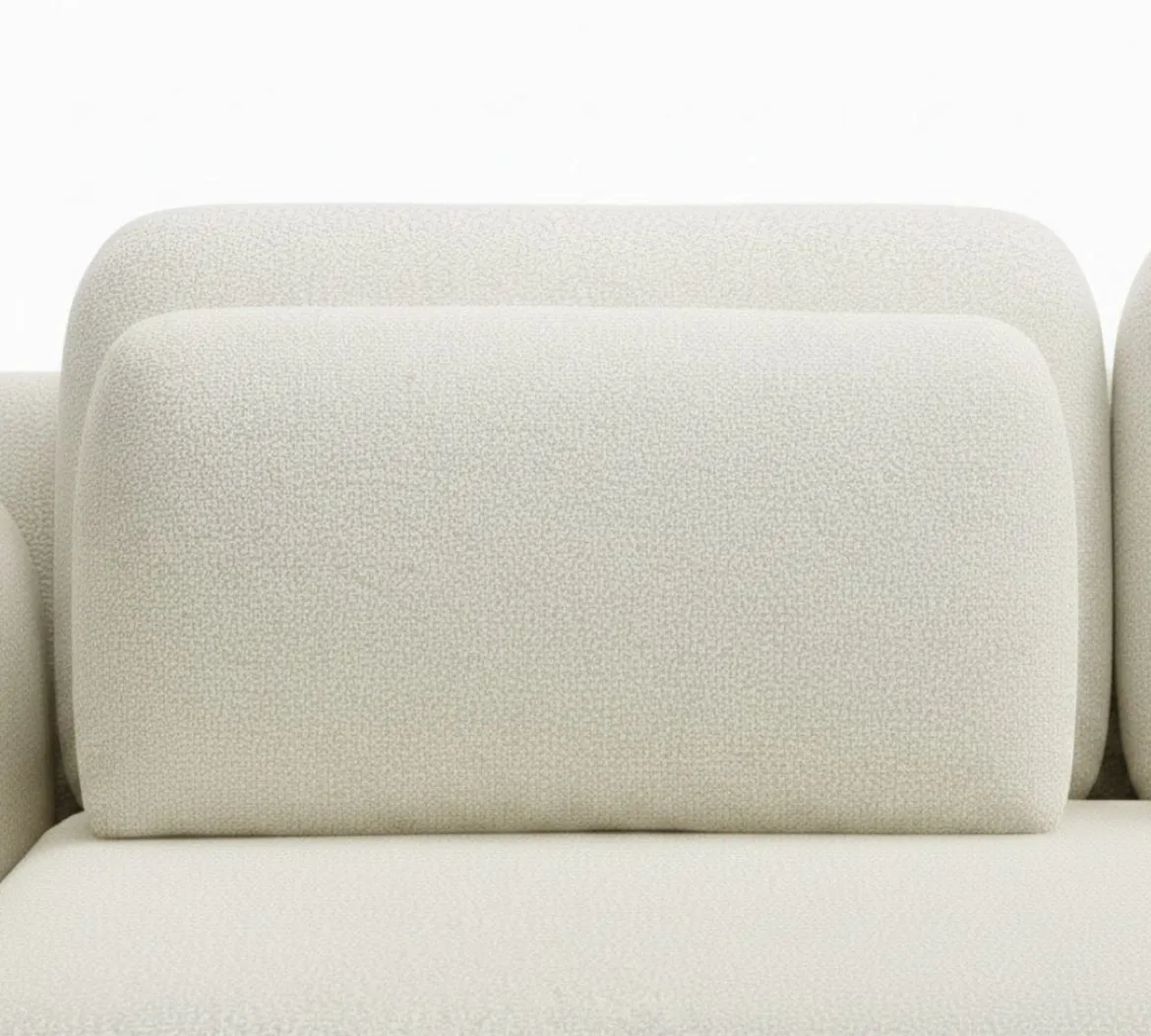 Divano Letto 3 Posti Bianco Crema Contenitore di Apertura a Libro 266x121 cm, Reclinabile - Sessame