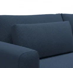 Divano Letto 2 Posti blu Contenitore di Apertura a Libro 240x105 cm, Reclinabile - Erbezzo