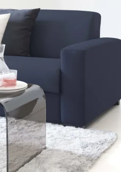 Divano letto 4 posti blu 280x95cm - Aika