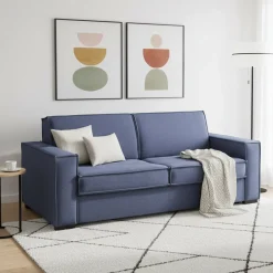 Divano letto 2 posti blu 200x95cm - Amapola