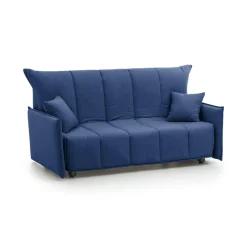 Divano letto 3 posti blu 190x90cm - Ardis