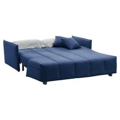 Divano letto 3 posti blu 190x90cm - Ardis