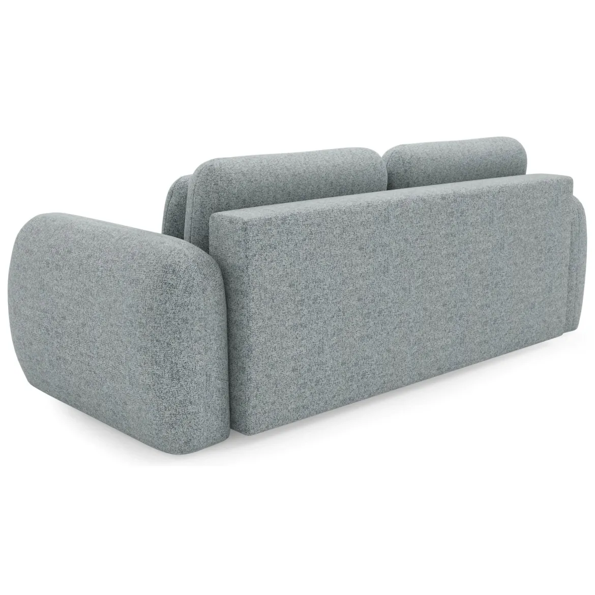Divano Letto 3 Posti Grigio Cenere Contenitore di Apertura a Libro 266x121 cm, Reclinabile - Sessame