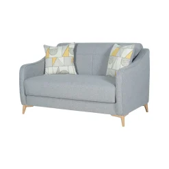 Divano Letto 2 Posti Grigio Chiaro Contenitore 142x90 cm, Lavabile - Propata