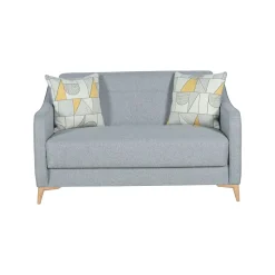 Divano Letto 2 Posti Grigio Chiaro Contenitore 142x90 cm, Lavabile - Propata