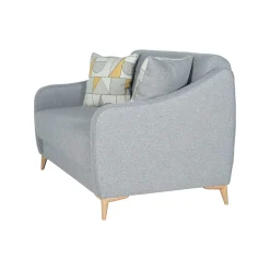 Divano Letto 2 Posti Grigio Chiaro Contenitore 142x90 cm, Lavabile - Propata