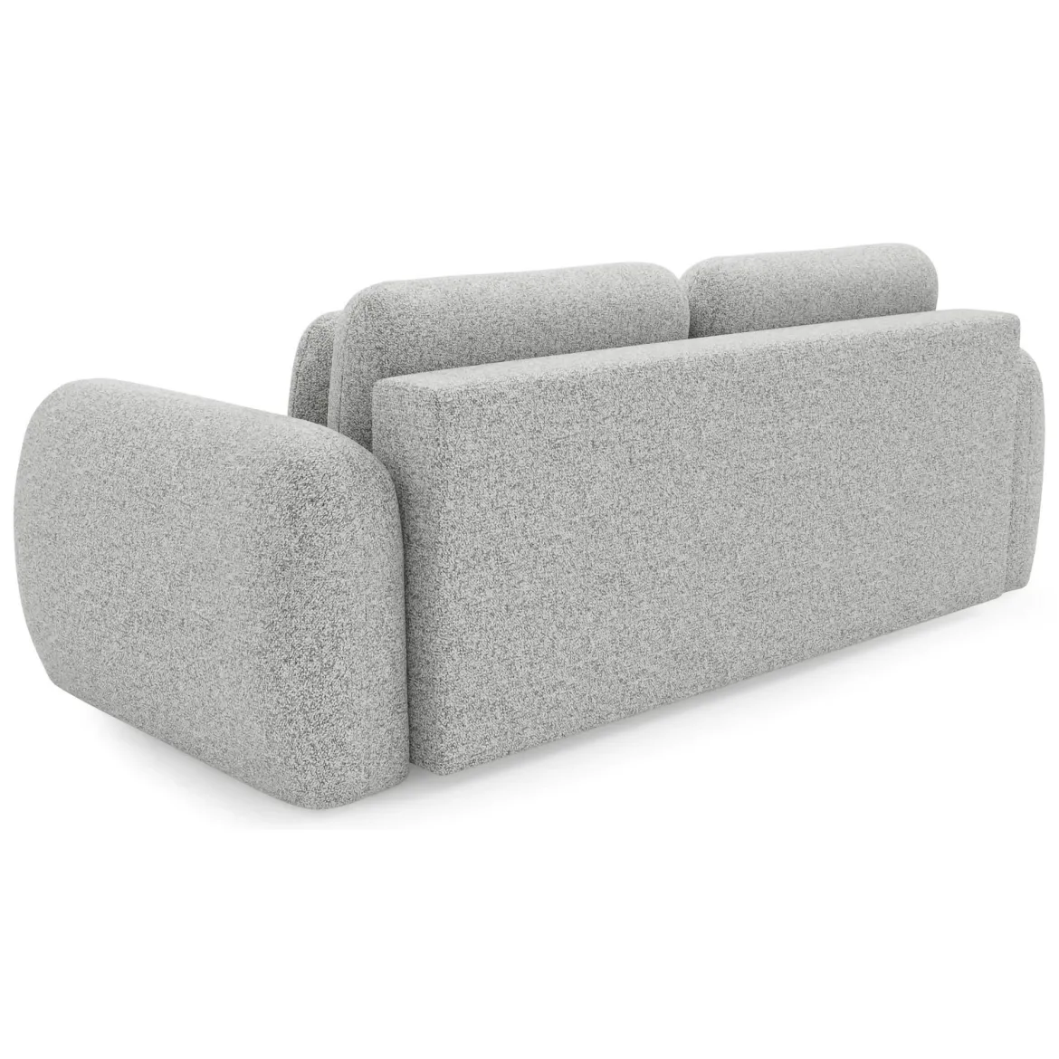 Divano Letto 3 Posti Grigio Chiaro Contenitore di Apertura a Libro 266x121 cm, Reclinabile - Sessame