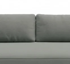 Divano Letto 2 Posti Grigio Contenitore Cuscini Sfoderabili 210x106 cm, Reclinabile - Brugnato
