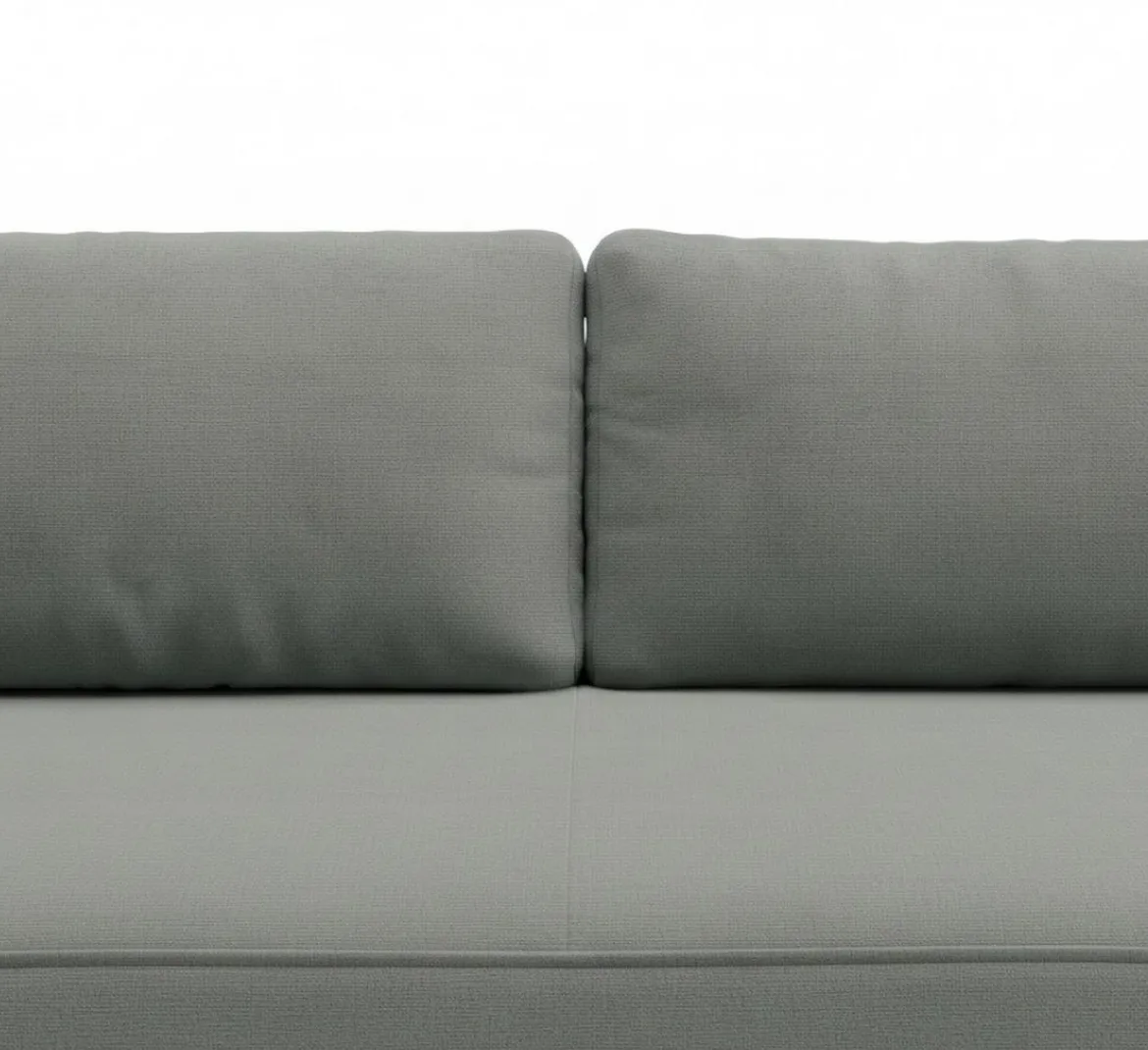 Divano Letto 2 Posti Grigio Contenitore Cuscini Sfoderabili 210x106 cm, Reclinabile - Brugnato