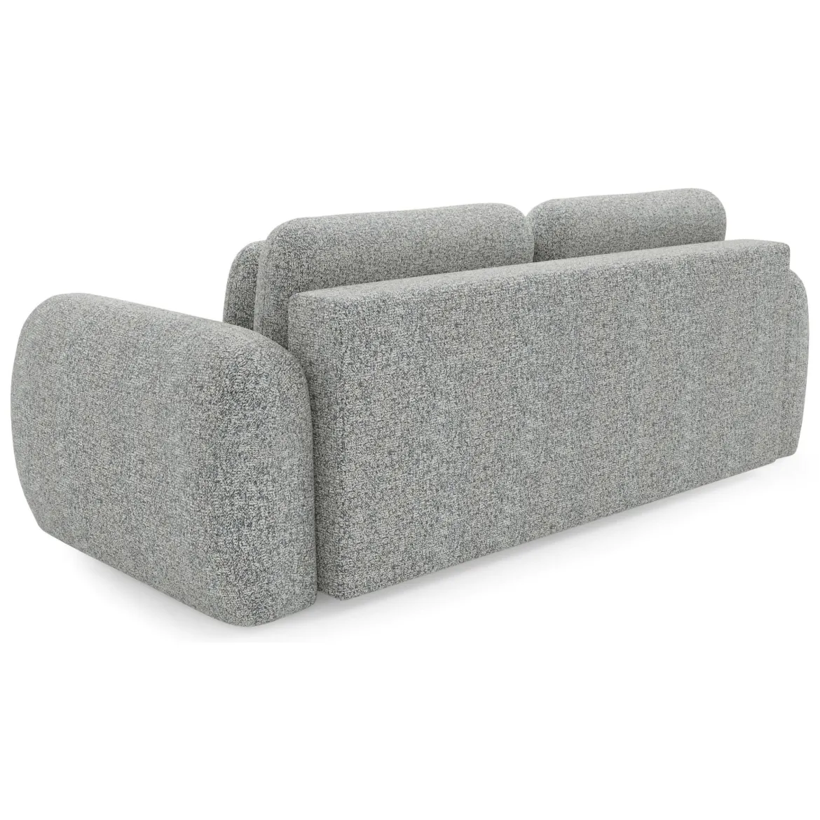 Divano Letto 3 Posti Grigio Contenitore di Apertura a Libro 266x121 cm, Reclinabile - Sessame