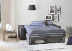 Divano letto 2 posti grigio e antracite 200x95cm - Andymion