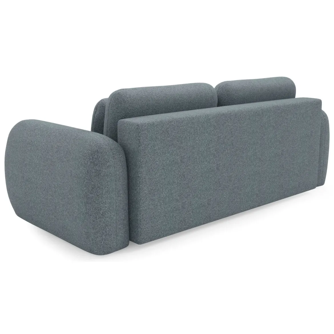 Divano Letto 3 Posti Grigio Scuro Contenitore di Apertura a Libro 266x121 cm, Reclinabile - Sessame