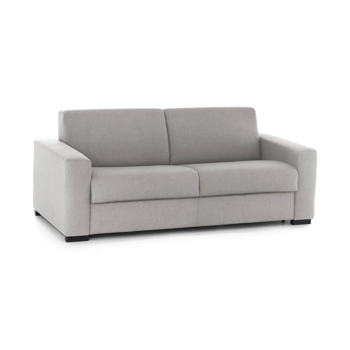 Divano Letto 2 Posti Grigio Sfoderabile Contenitore 160x95 cm, di Apertura Girevole - Alcatraz