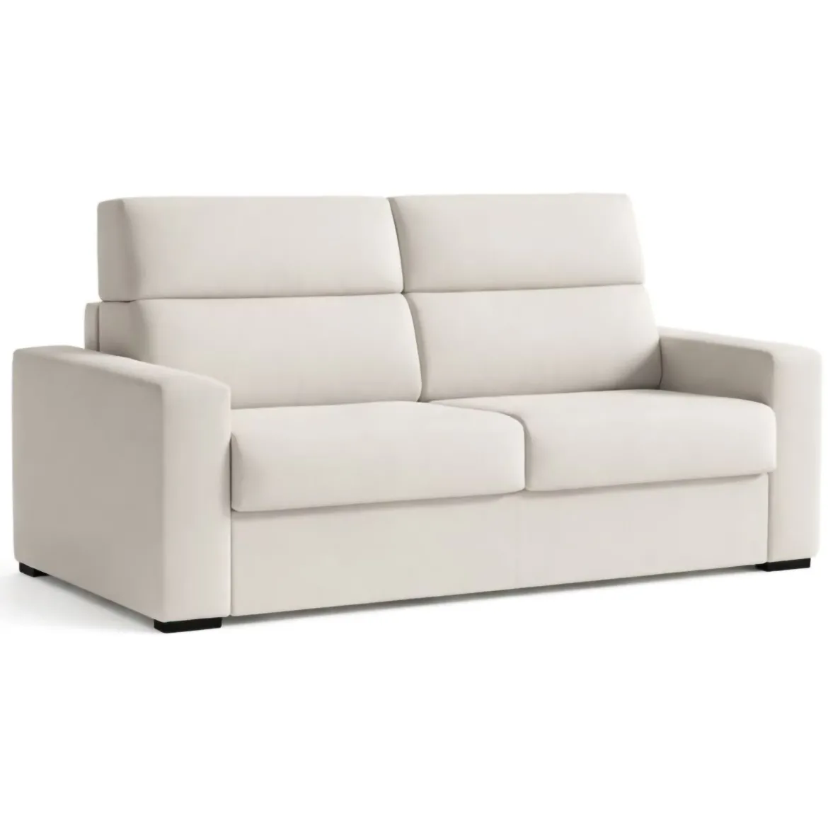 Divano Letto 2 Posti Grigio Sfoderabile Contenitore 200x95 cm, di Apertura a Ribalta Made in Italy - Sonico