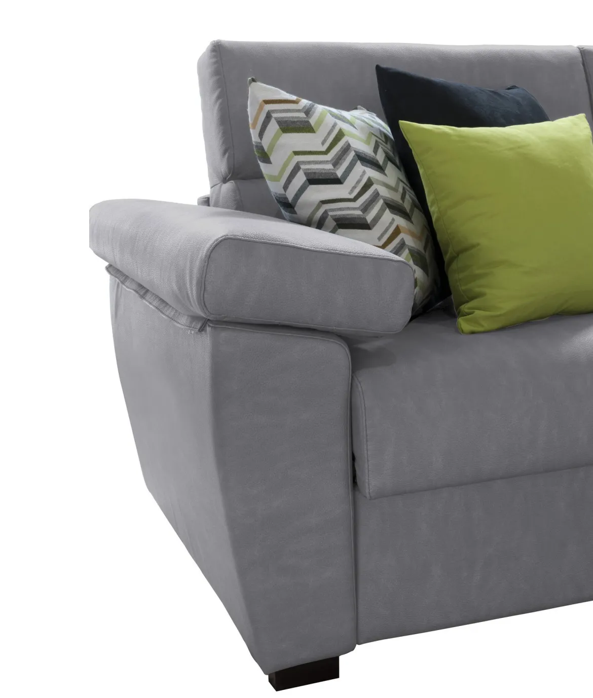 Divano Letto 2 Posti Grigio Sfoderabile Contenitore 205x95 cm, di Apertura a Ribalta Made in Italy - Contrada