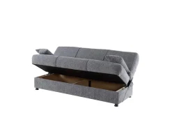 Divano letto 3 posti grigio 212x80cm - Ambrogino