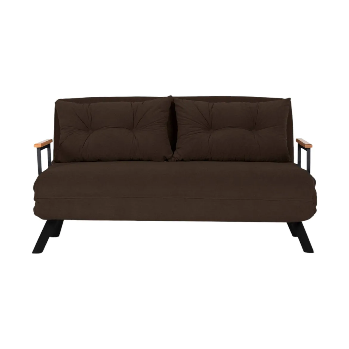 Divano letto 2 posti marrone 133x78cm - Calvin