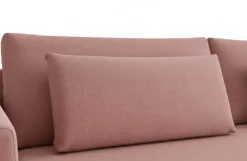 Divano Letto 2 Posti Rosa Contenitore di Apertura a Libro 240x105 cm, Reclinabile - Erbezzo