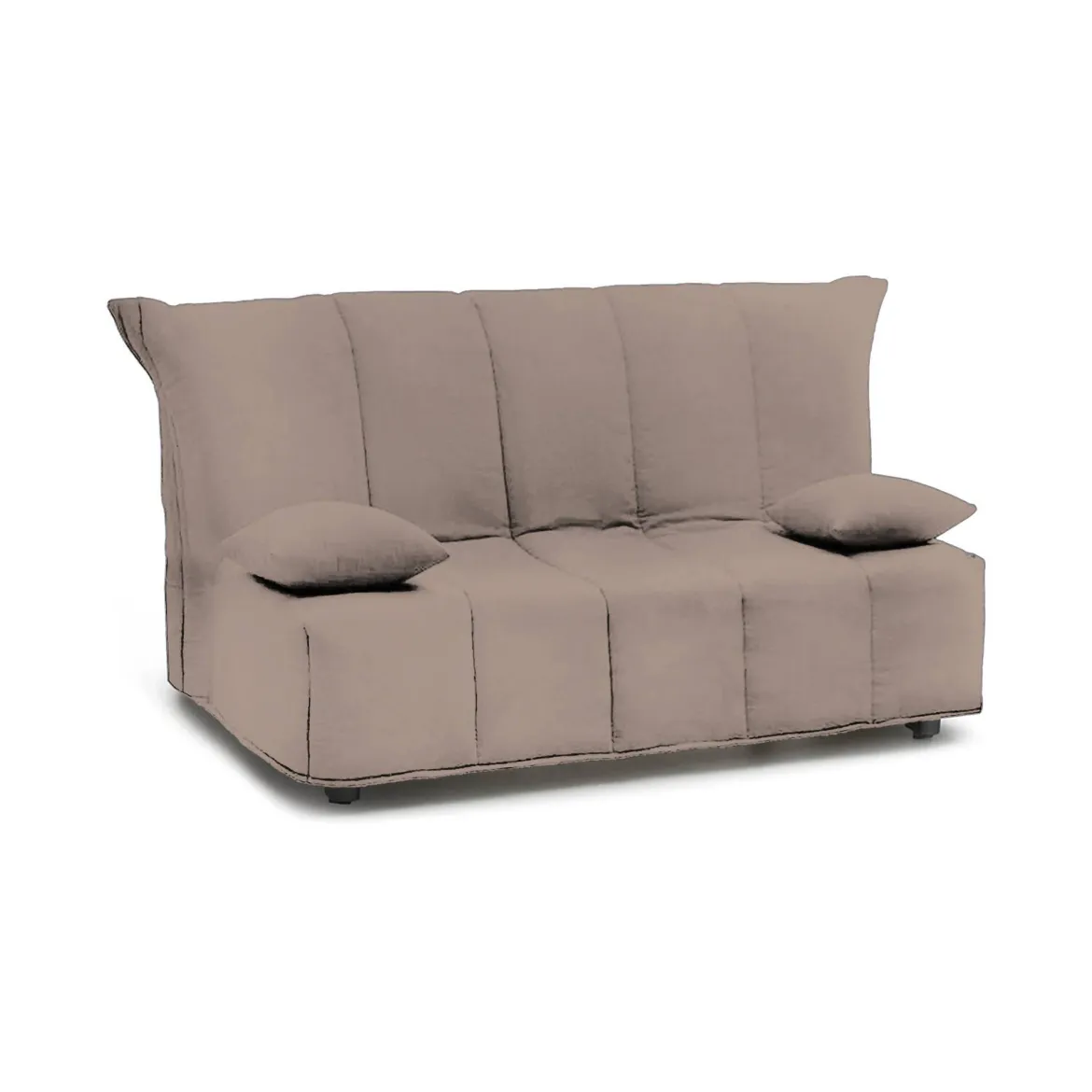 Divano letto 2 posti tortora 125x90cm - Ariska