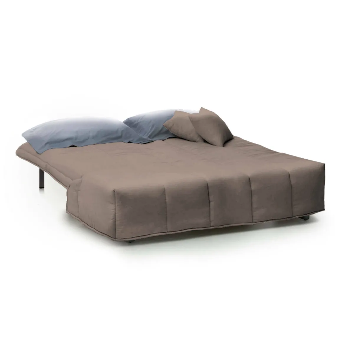 Divano letto 2 posti tortora 125x90cm - Ariska
