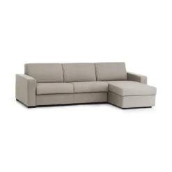 Divano letto 2 posti tortora 260x95cm - Allegria