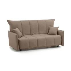 Divano letto 3 posti tortora 190x90cm - Ardis