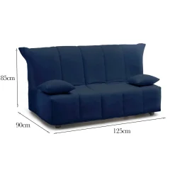 Divano letto reclinabile blu 160x95cm - Alk