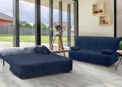 Divano letto reclinabile blu 160x95cm - Alk