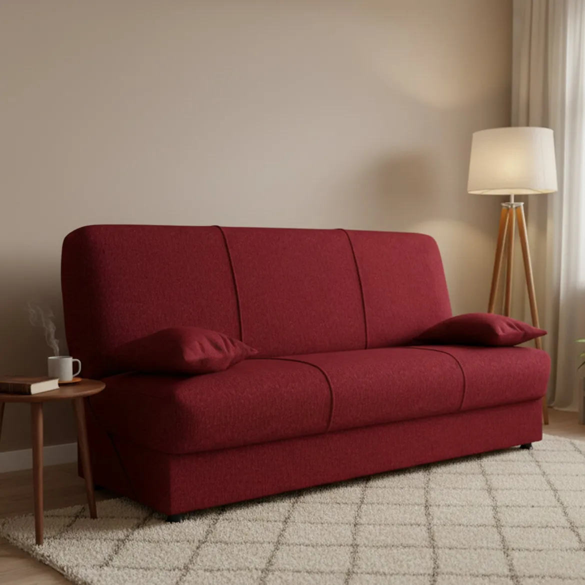 Divano letto reclinabile rosso 180x81cm - Arachide