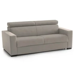 Divano letto reclinabile tortora 220x95cm - Action