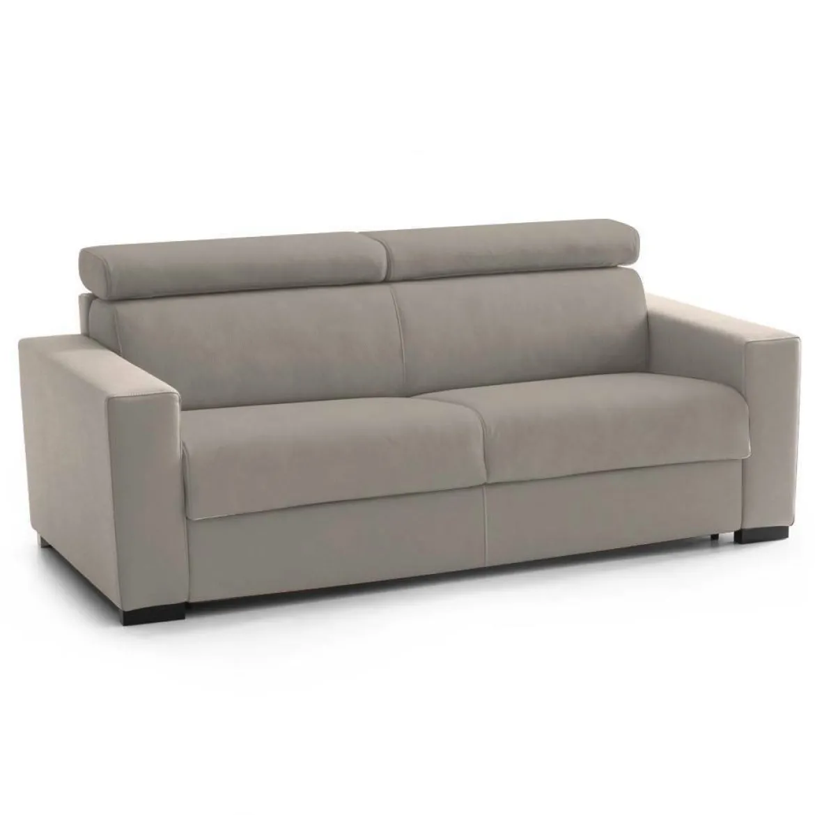 Divano letto reclinabile tortora 220x95cm - Action