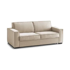 Divano letto sfoderabile beige 160x95cm - Alk